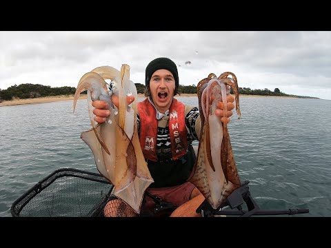 Видео: Никогда раньше не видел такой ловли кальмаров!!