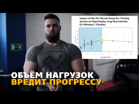 Видео: КОГДА ОБЪЁМ НАГРУЗОК ВРЕДИТ РОСТУ МЫШЦ?