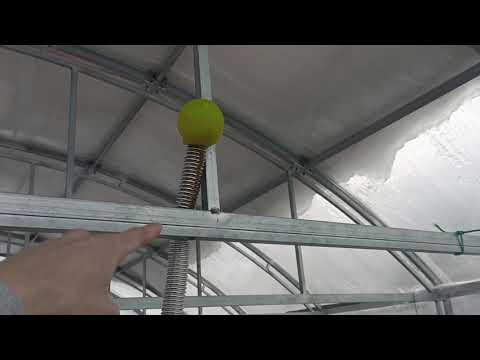 Видео: обогрев теплицы и пруда зимой, включил биофильтр с биозагрузкой. температура воды в пруду +22с