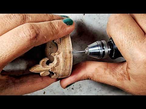 Видео: Изготовление деревянной заколки для волос в форме короны