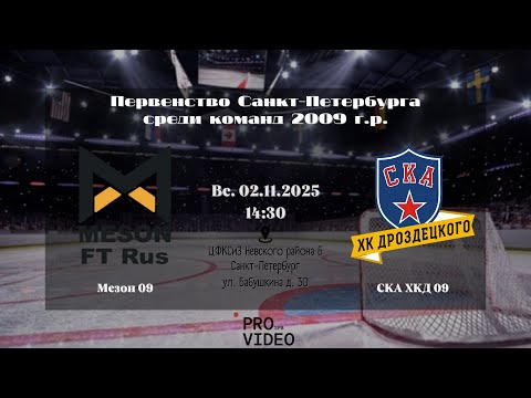 Видео: ХК "Мезон" 09 - ХК "СКА ХКД" 09 | 02.11.2025