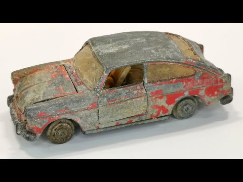 Видео: Volkswagen 1600 TL № 163. Полный ремонт Dinky. Литая модель игрушки.