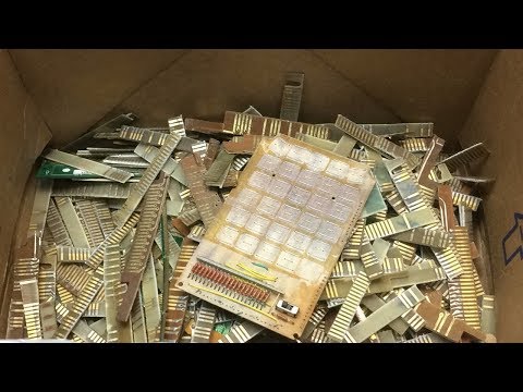 Видео: Снимал позолоту с ламелей и нашёл палладий.