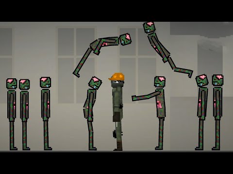 Видео: Зомби апокалипсис в мелон плейграунд 3 сезон 3 серия,мы уйдём из крепости! Робот унечтожает зомби 