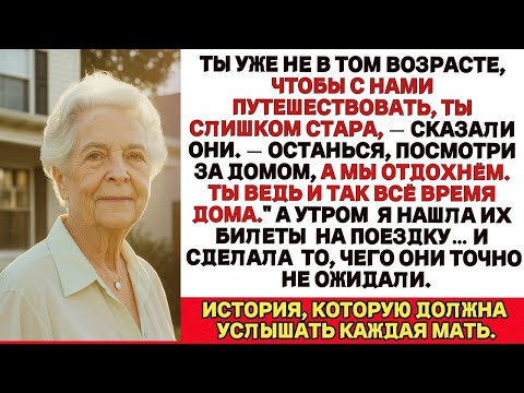 Видео: Ты слишком стара, чтобы путешествовать с нами, просто присмотри за домом»  На следующее утро я