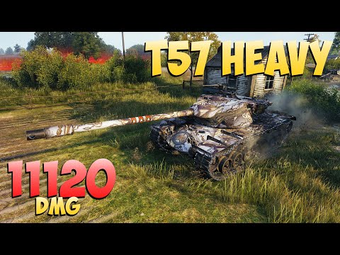 Видео: T57 Heavy - 4 Kills 11.1K DMG - Честный! - Мир Танков