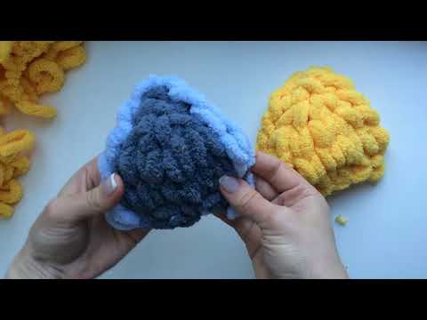 Видео: Ушки КОШКИ, кота, кошачьи для балаклавы вяжем руками из Ализе Пуффи  #балаклава #кошачьиушки