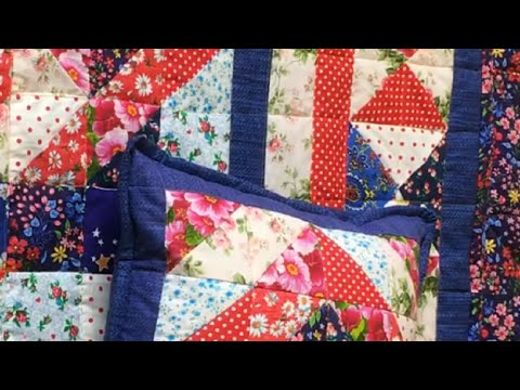 Видео: Раскрываю Секрет, Как Новичку Быстро Сшить Большое Лоскутное Одеяло DIY мастер-класс