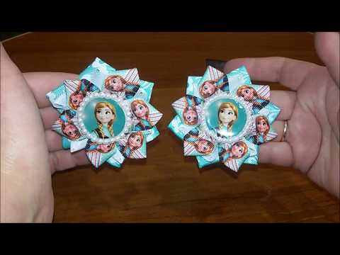 Видео: Простые бантики-резиночки из репсовой ленты.