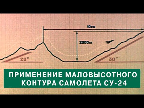 Видео: Применение маловысотного контура самолета СУ-24. 1981г