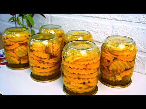 Видео: НОВИНКА! ГОТОВЬТЕ СРАЗУ ДВЕ ПОРЦИИ! ВКУСНЫЙ, АРОМАТНЫЙ И ХРУСТЯЩИЙ КАБАЧОК НА ЗИМУ!