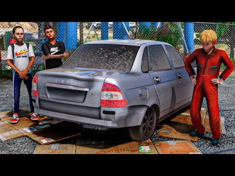 Видео: ГРИША КУПИЛ РАЗБИТУЮ ПРИОРУ В ДЕРЕВНЕ - ЖИЗНЬ ПЕРЕКУПА В GTA 5