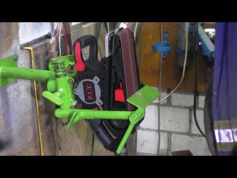 Видео: Простой гриндер из ленточной шлиф машинки.