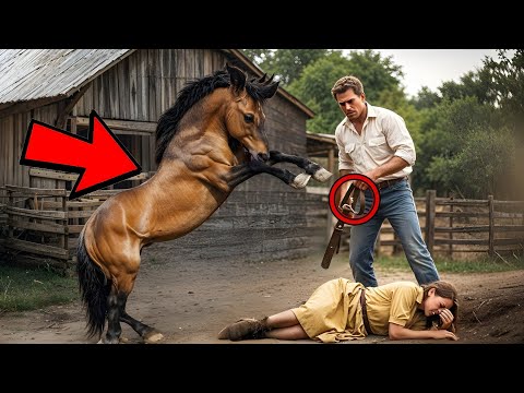 Видео: 😱 “Её били каждый день... Но лошадь отомстила так, что весь город онемел!” 🐎🔥