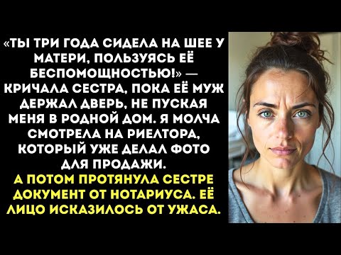 Видео: «Мать сдадим в интернат а квартиру продадим! Не смей нам мешать!» - заявила сестра, приводя риелтора