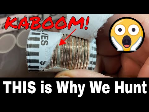 Видео: БАБАХ! В коробках для полудоллара найдены старые серебряные монеты в полдоллара!