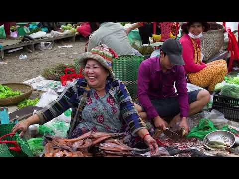 Видео: Рыбные рынки Камбоджи.Дикий (с)