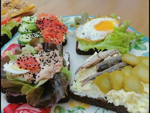 Видео: 10 вариантов бутербродов. Завтраки и перекусы. С чем делать бутерброд?!