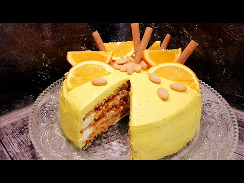Видео: Самый ВКУСНЫЙ Торт! Изысканный МОРКОВНЫЙ Торт с Апельсиновой КАРАМЕЛЬЮ на Новый год!