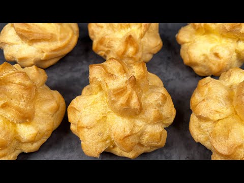 Видео: БЕСПРОИГРЫШНЫЙ рецепт ЗАВАРНОГО теста !!! Вы обязаны приготовить эти воздушные  эклеры, профитроли