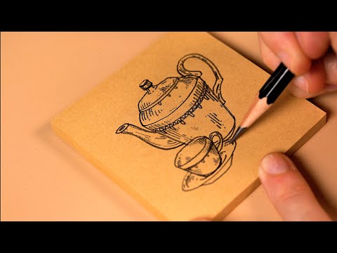 Видео: __Послушайте старинный рисунок__Часть 12✏️ Звук карандаша ㅣ ASMR (Без разговоров)