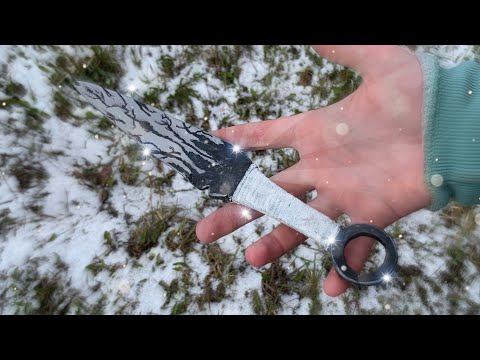 Видео: Как сделать KUNAI из Standoff 2 из картона в скине “Bone” ☠️