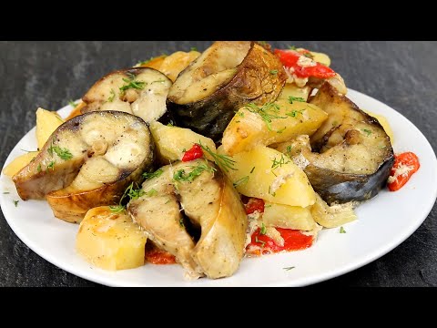 Видео: Божественная СКУМБРИЯ с картошкой! Язык можно проглотить, как ВКУСНО!