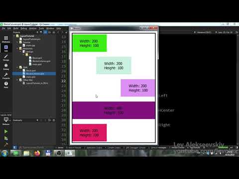 Видео: QML - Позиционирование элементов 2 (Layouts)