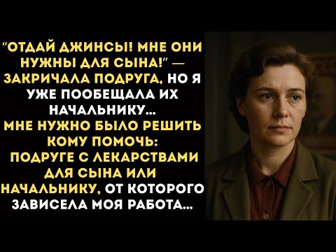 Видео: Подруга УМОЛЯЛА меня отдать ей джинсы, иначе ее сын умрет...