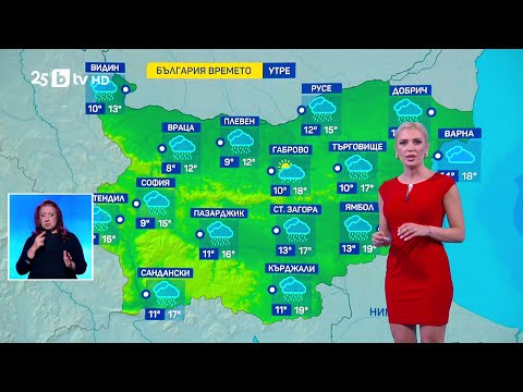 Видео: bTV Времето (09.11.2025 г. – централна емисия)