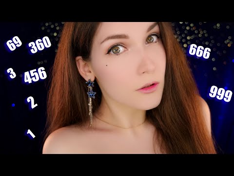 Видео: АСМР Отсчет от 1 до 1000 🔊1️⃣0️⃣0️⃣0️⃣ ASMR Counting to 1000 ⏰