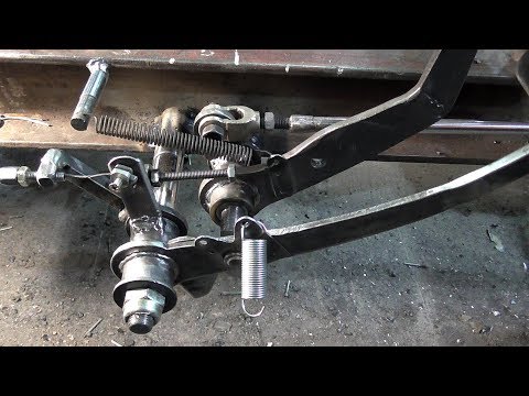 Видео: Самодельный "Мини Т-16". Педаль газа. Часть 11.