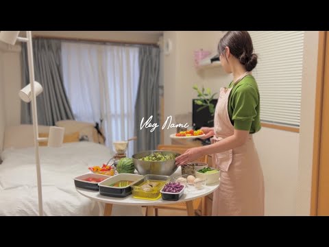 Видео: Приготовление здоровой и бюджетной салатной еды | Japan living alone VLOG