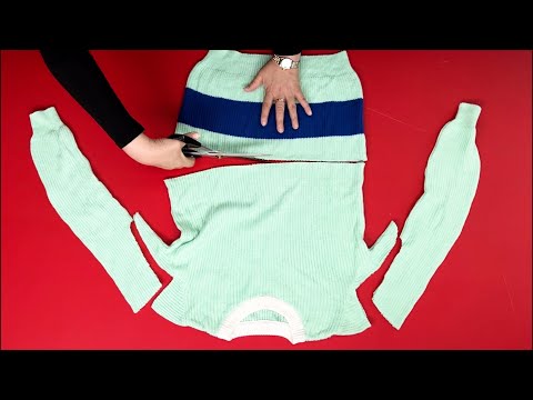 Видео: [DIY] Разрежьте старый свитер на три части! | Превратитесь в три ослепительные идеи!