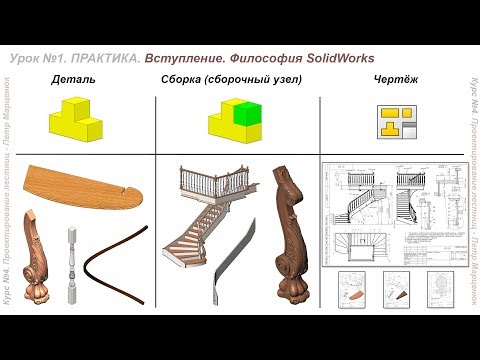 Видео: ПРОЕКТИРОВАНИЕ ЛЕСТНИЦ. Урок №1. Вступление. Философия SolidWorks