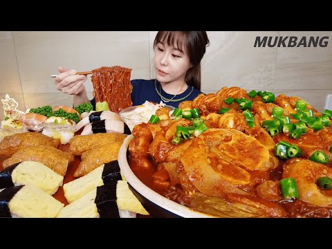 Видео: титр) Braised spicy Beef feet 4kg Hot peppers Spicy noodles Sushi Kimchi  REAL SOUND ASMR MUKBANG