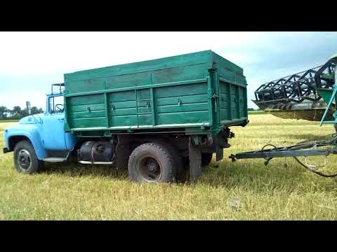 Видео: 15.07.19 Перші жнива, ячмінь ярий Дункан, john deere 2264, ЗіЛ ММЗ554м