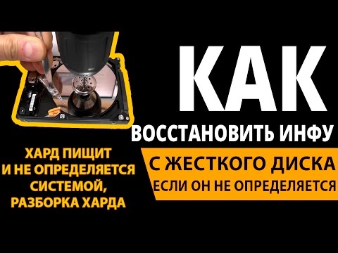 Видео: Щелкает и пищит жесткий диск, восстановливаем данные,HDD не определяется