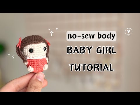 Видео: Легкое вязание крючком маленькой девочки амигуруми | Как связать крючком Маленькая девочка - Брелок