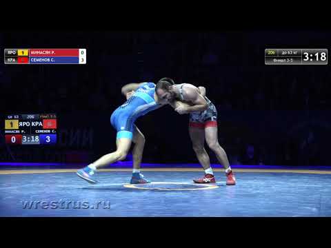 Видео: 63 кг. ФИНАЛ 3-5. Рубен МИНАСЯН - Санал СЕМЕНОВ
