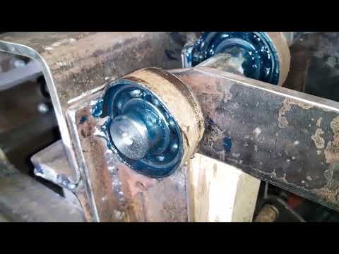 Видео: Навеска на мини трактор переломку