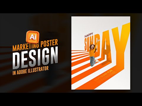 Видео: Современный дизайн плаката в Adobe Illustrator | Дизайн плаката Sunday Typography