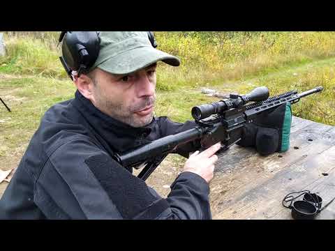 Видео: KURBATOV ARMS R-715 223rem. Краткий отзыв +300м гонг.