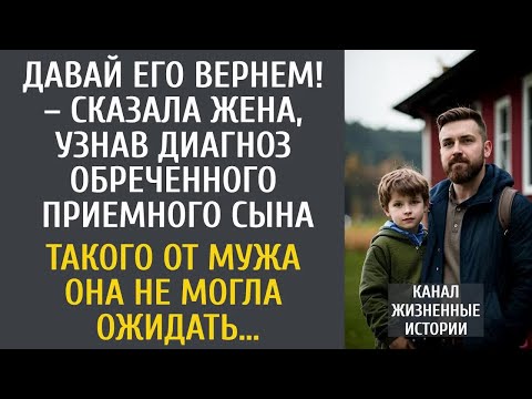 Видео: Давай его вернем! – сказала жена, узнав диагноз приемного сына… Такого от мужа она не ожидала…