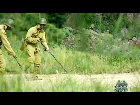 Видео: Японцы выследили китайскую армию, но китайская армия установила наземные мины вдоль маршрута, победи