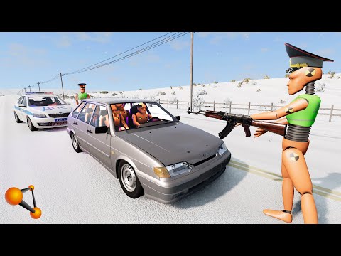 Видео: ОГОНЬ НА ПОРАЖЕНИЕ! ВОДИТЕЛЬ ОТКАЗАЛСЯ ОСТАНАВЛИВАТЬСЯ | BeamNG.drive