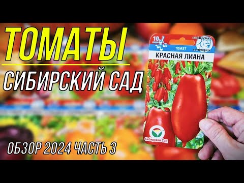 Видео: Обзор томатов АФ Сибирский Сад (часть3) Томаты Красная лиана , Весёлые пышки , Красный утконос и тд