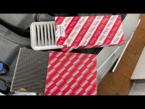 Видео: Замена салонного и воздушного фильтра Тойоте Авенсис.