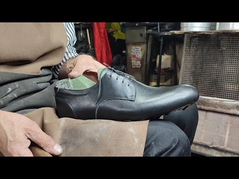 Видео: Пошив мужской обуви из коровьей кожи