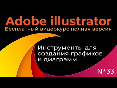 Видео: Adobe Illustrator Полный курс №33 Инструменты для создания диаграмм и графиков